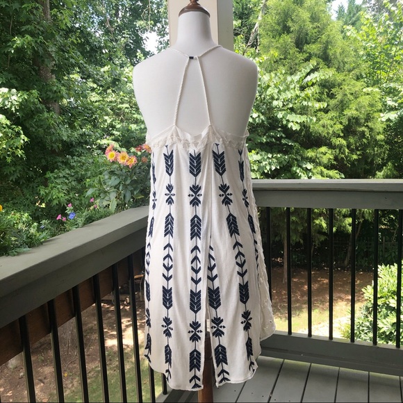 Free People Oatmeal Peace Arrow Tunic Size - Picture 7 of 7